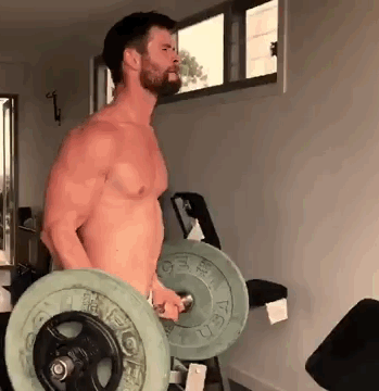Image result for chris hemsworth shirtless gif